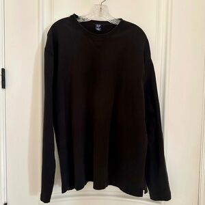 GAP Men’s XL Black Crewneck Sweatshirt 100% Cotton